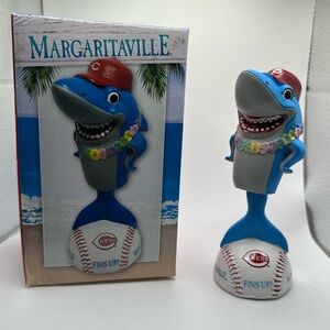 Cincinnati Reds Margaritaville Find Up Shark Bobblehead, New in Box‎